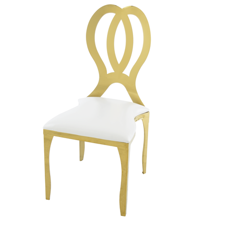 ATLAS COMMERCIAL PRODUCTS Stainless Steel Emma Dining Chair, Gold EMMA41G